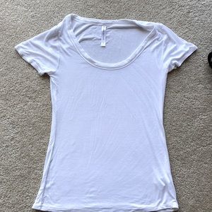 Fabletics Basic White Tee Size Small
